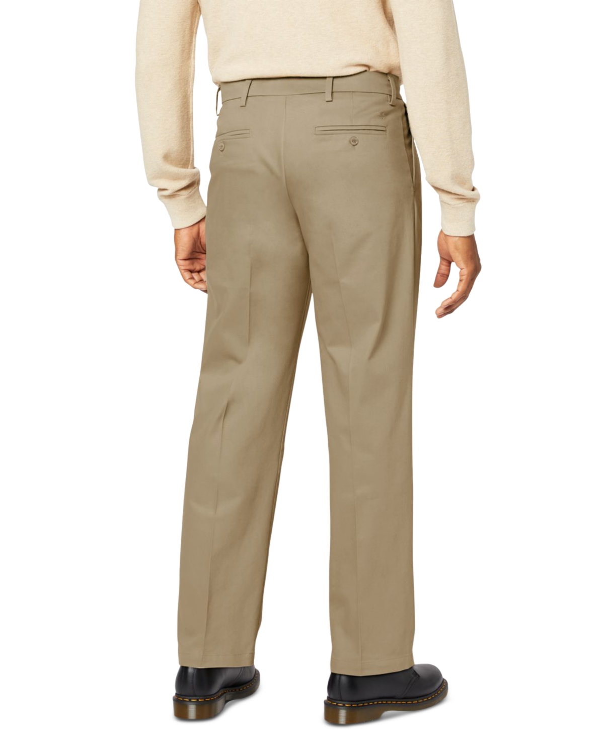 Dockers Men's Signature Relaxed Fit Pleated Iron Free Pants with Stain Defender