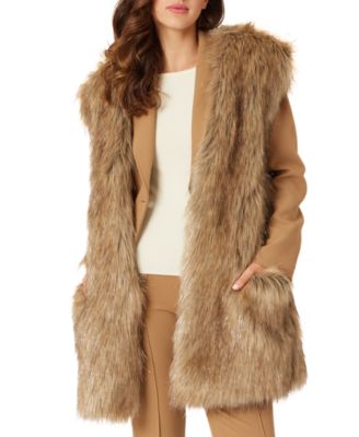 ADRIENNE LANDAU - Women's Faux-Fur Vest