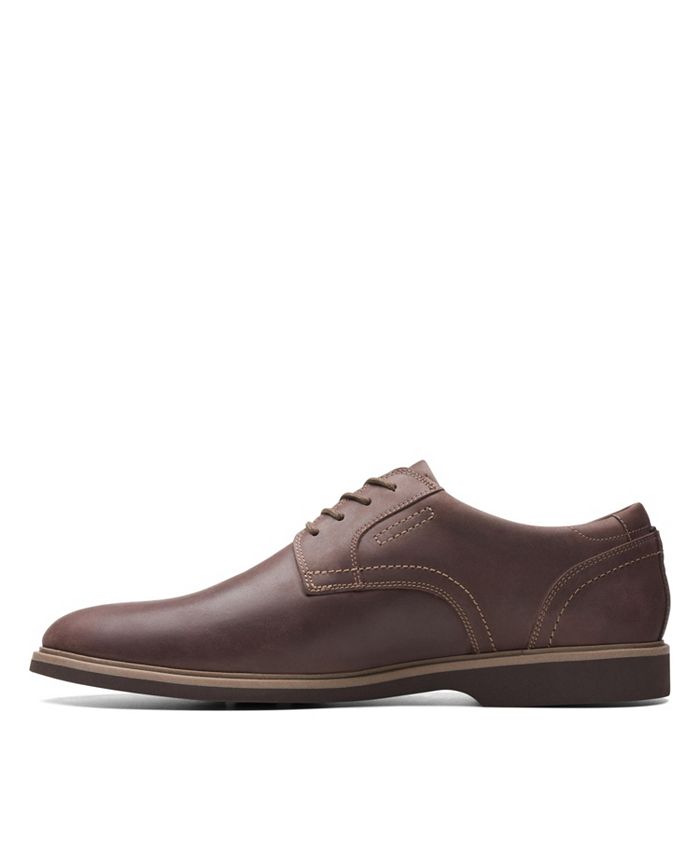 Clarks Malwood Lace Oxford voor heren, zwart leder, 39.5 EU