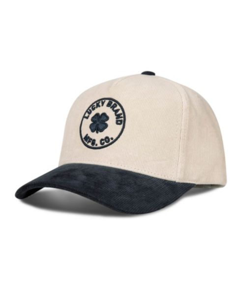 Женский головной убор Lucky Brand MFG Embr. Cord Hat, цвет: Кремовый