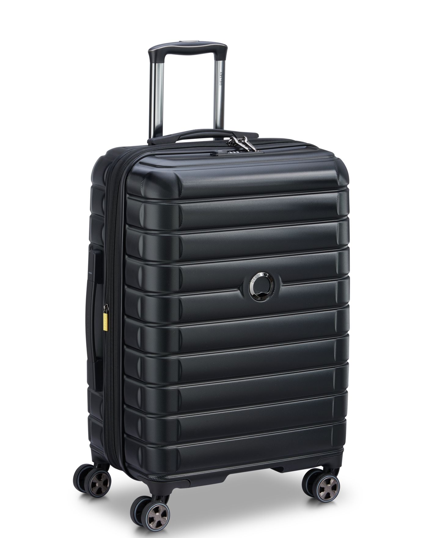Чемодан Delsey Paris Delsey Shadow 5.0 Expandable 24" Check-in Spinner Luggage, цвет: Чёрный — фото 2