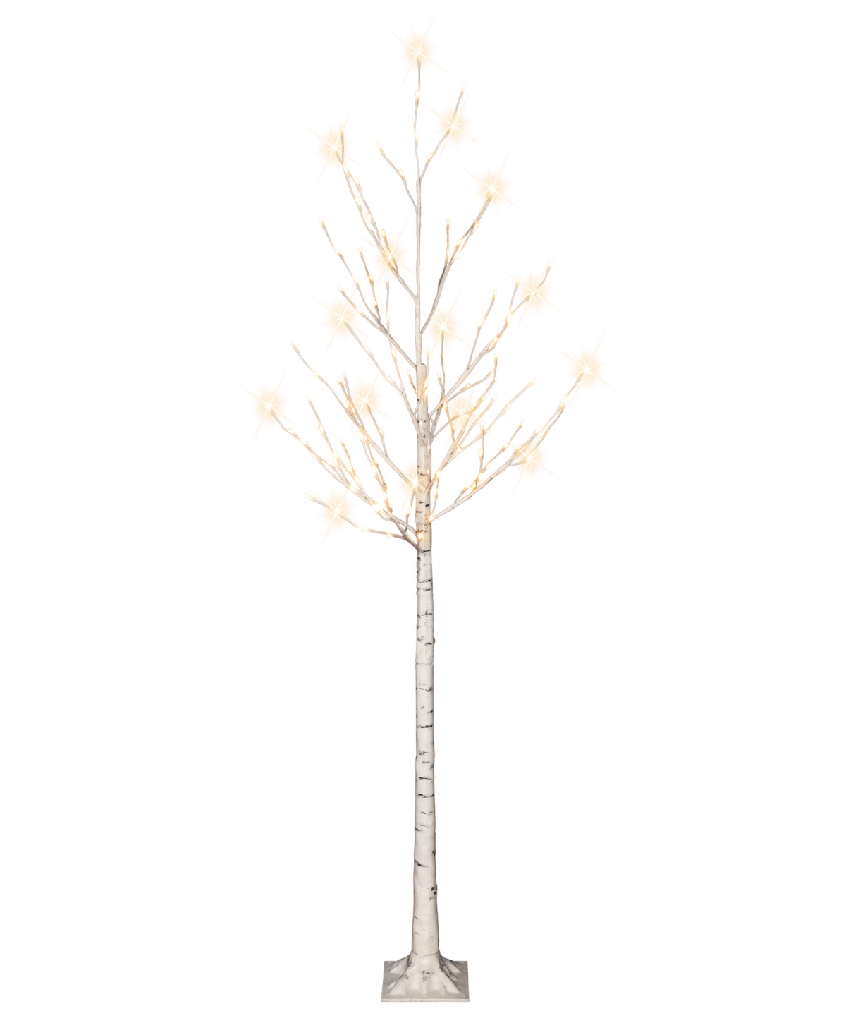 Puleo 6' Pre-lit Artificial Twig Tree In White