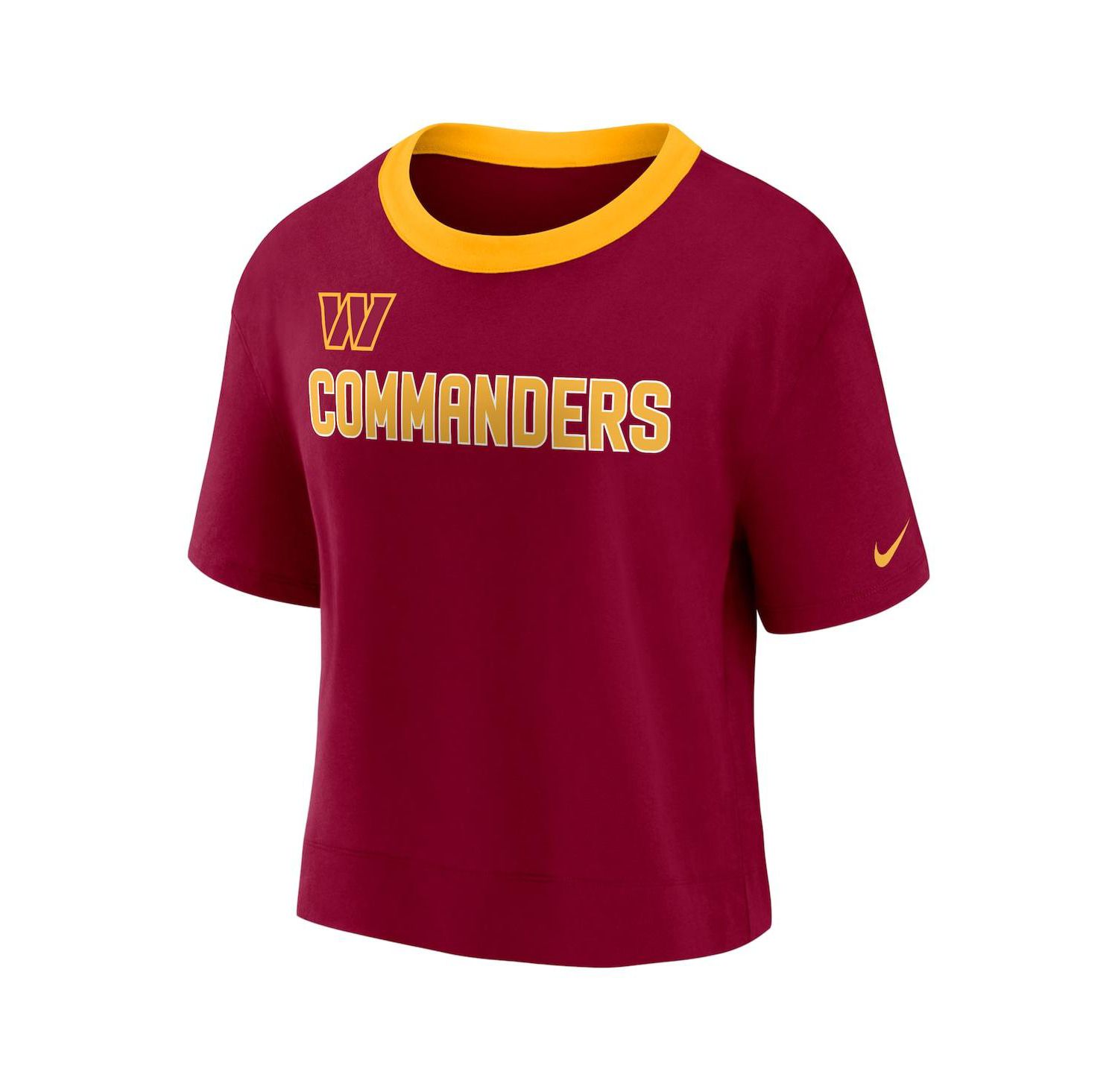 Women's Burgundy Washington Commanders High Hip Fashion Cropped Top