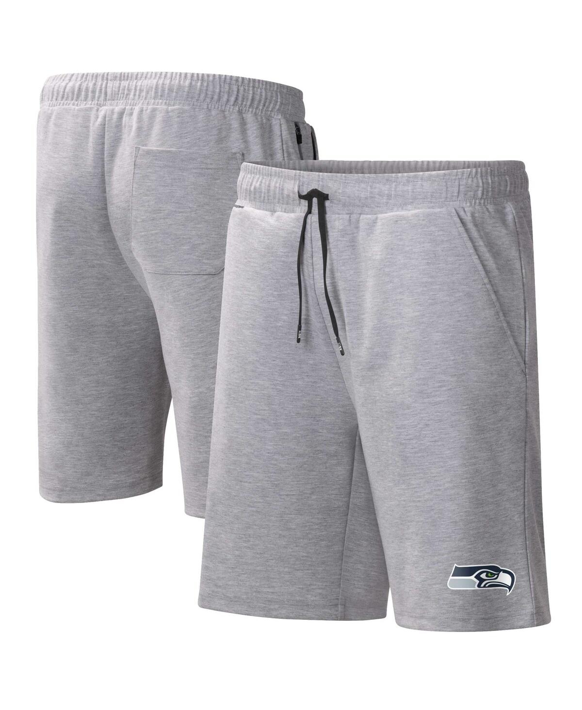 Men's Msx by Michael Strahan Heather Gray Seattle Seahawks Trainer Shorts - Heather Gray