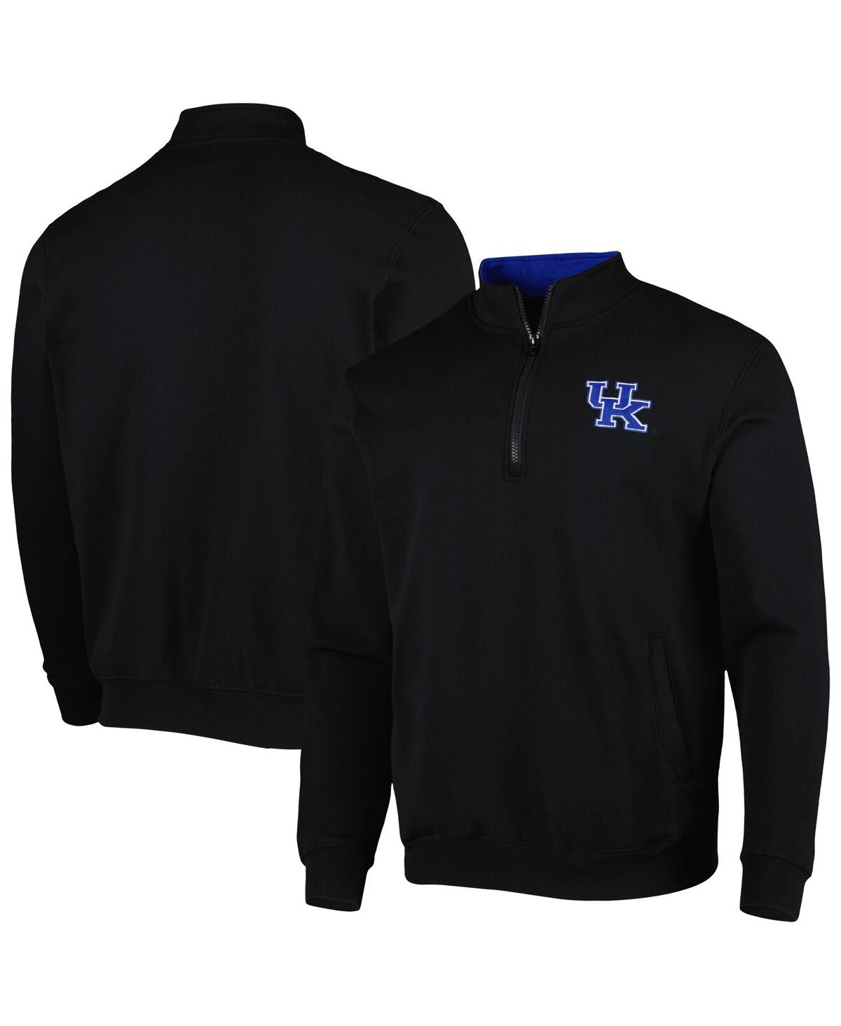 Colosseum Men's  Black Kentucky Wildcats Tortugas Quarter-zip Sweatshirt