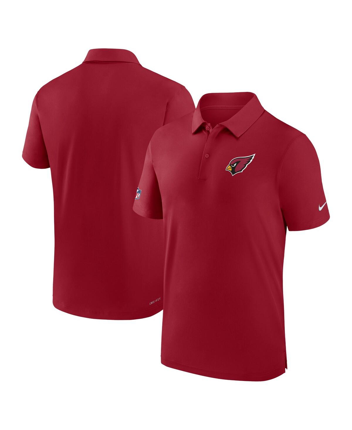 Nike Men's  Cardinal Arizona Cardinals Sideline Coaches Performance Polo Shirt