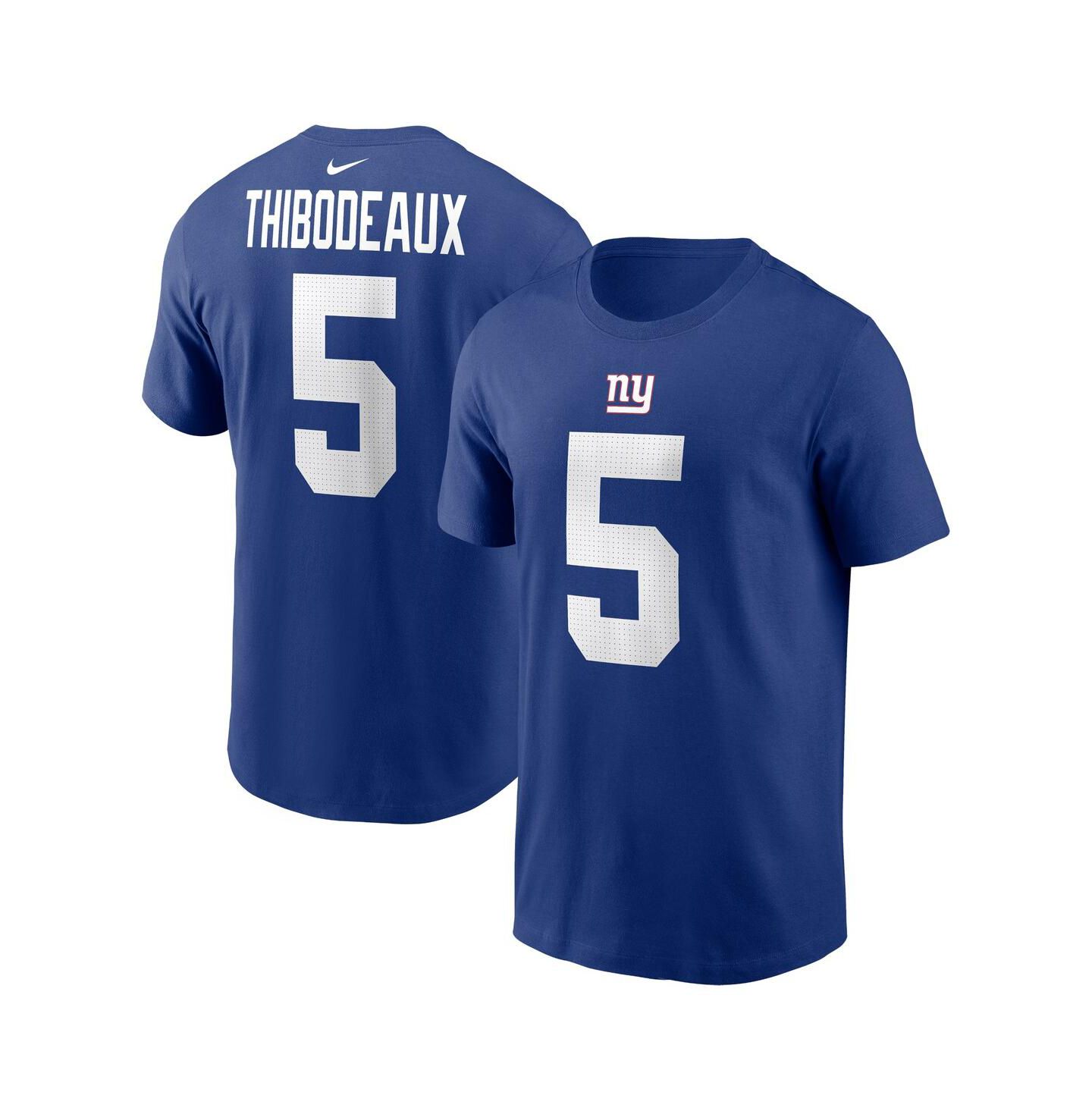 Мужская футболка Nike Kayvon Thibodeaux Royal New York Giants Player Name and Number — фото 1