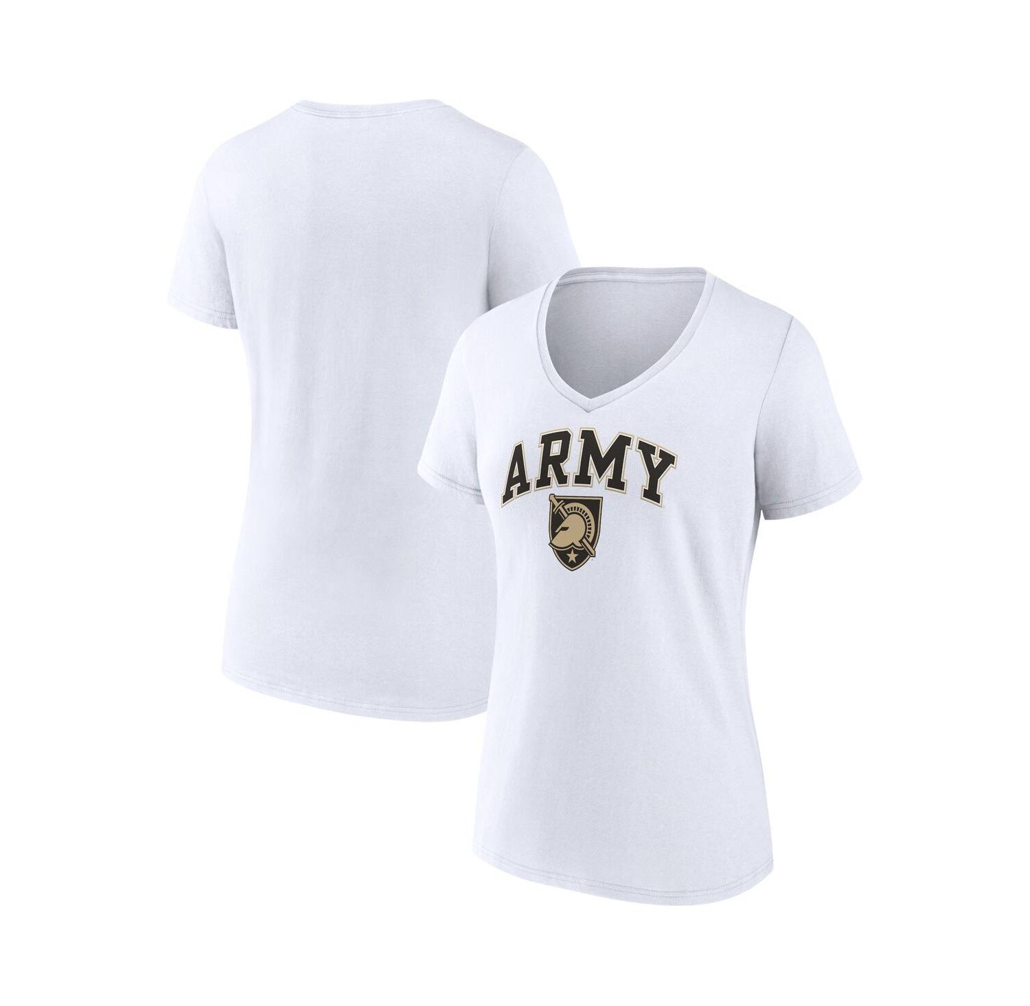 Women's White Army Black Knights Evergreen Campus V-Neck T-shirt