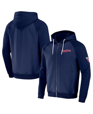 Men's Darius Rucker Collection by Navy Cleveland Guardians Raglan Full-Zip Hoodie