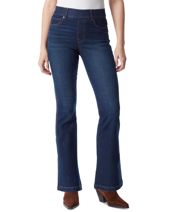 Gloria Vanderbilt Women's Shape Effect Pull-On Flared-Leg Jeans - Macy's