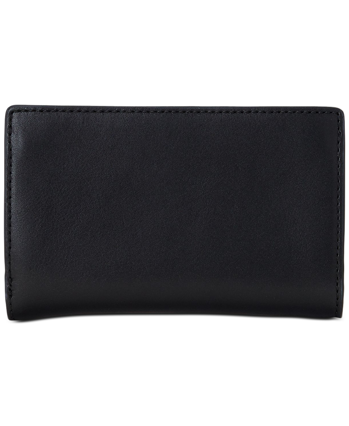 Shop Lauren Ralph Lauren Logo Leather Wallet In Black