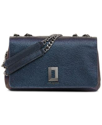 KARL LAGERFELD PARIS - Lafayette Medium Leather Shoulder Bag
