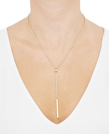 Macys gold bar necklace online