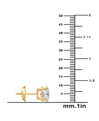 Certified Lab Grown Diamond Stud Earrings (6 ct. t.w.) in 14k Gold