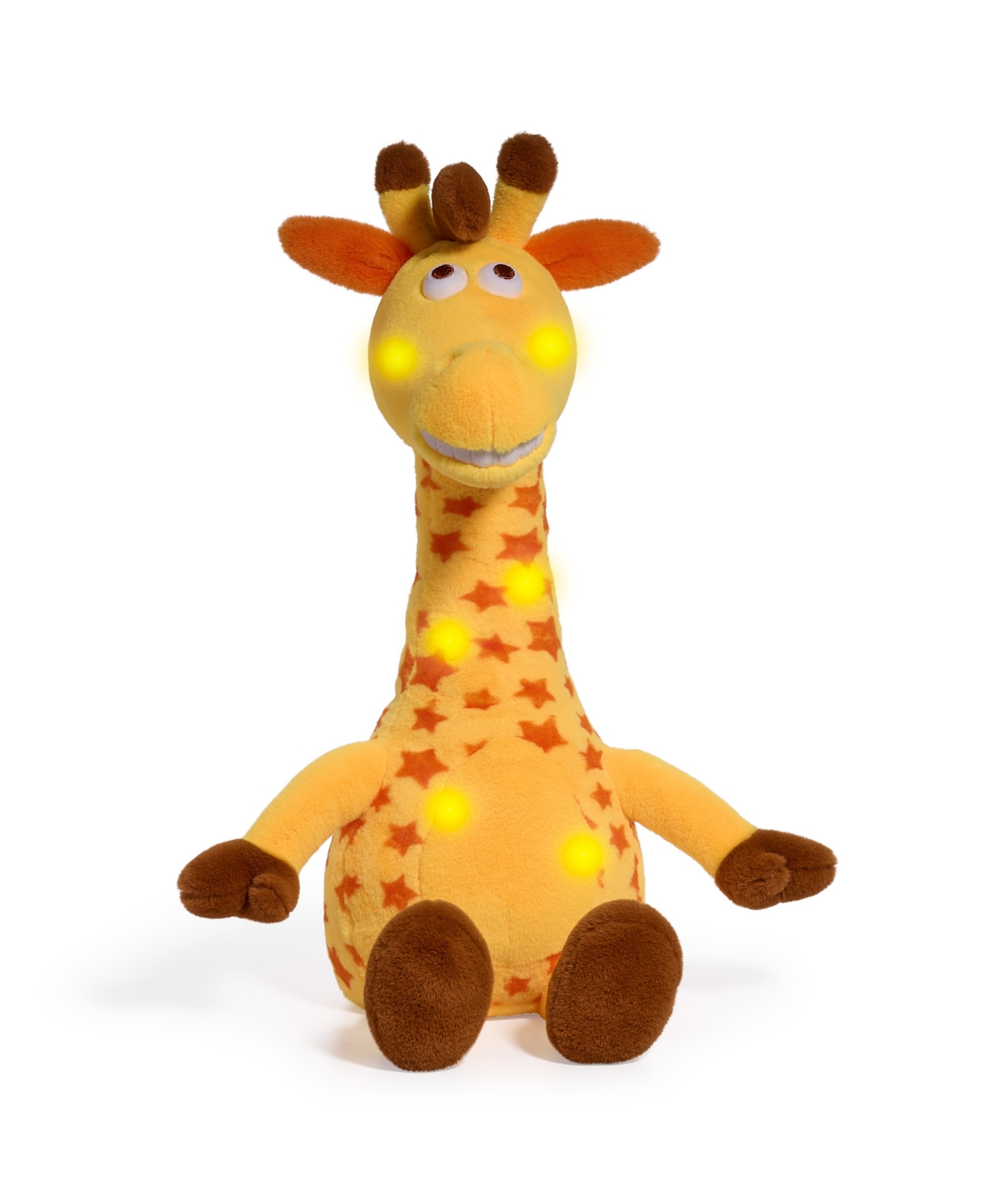 Geoffrey's Toy Box 14" Toy Plush Led With Sound Giraffe Buddies, Created For Macys In Yellow