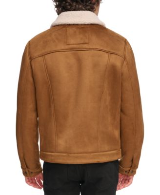 Men's Relaxed-Fit Faux-Shearling Trucker Jacket  