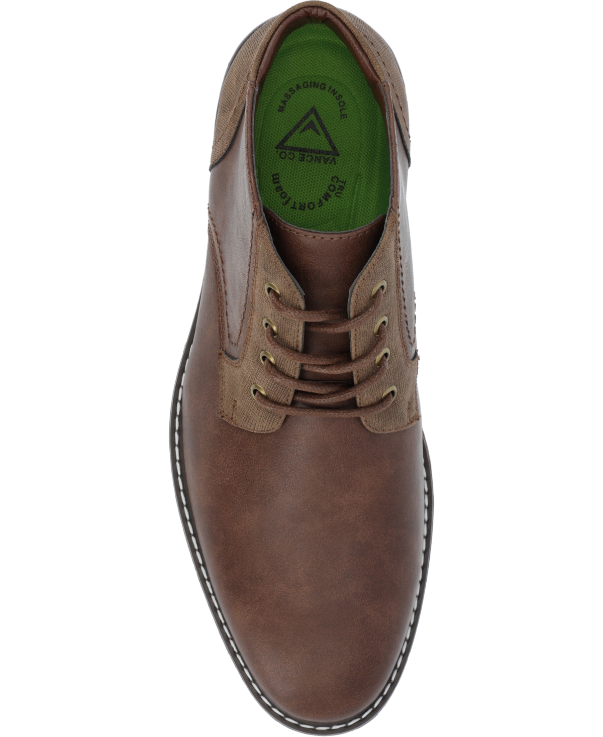 Vance Co. Men's Franco Wide Width Tru Comfort Foam Lace-Up Round Toe Chukka Boots