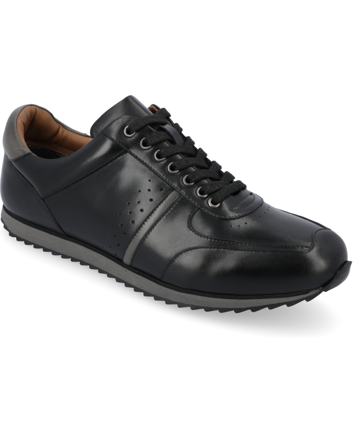 Thomas & Vine Men's Fenway Wide Width Tru Comfort Foam Lace-up Round Toe Sneakers In Black