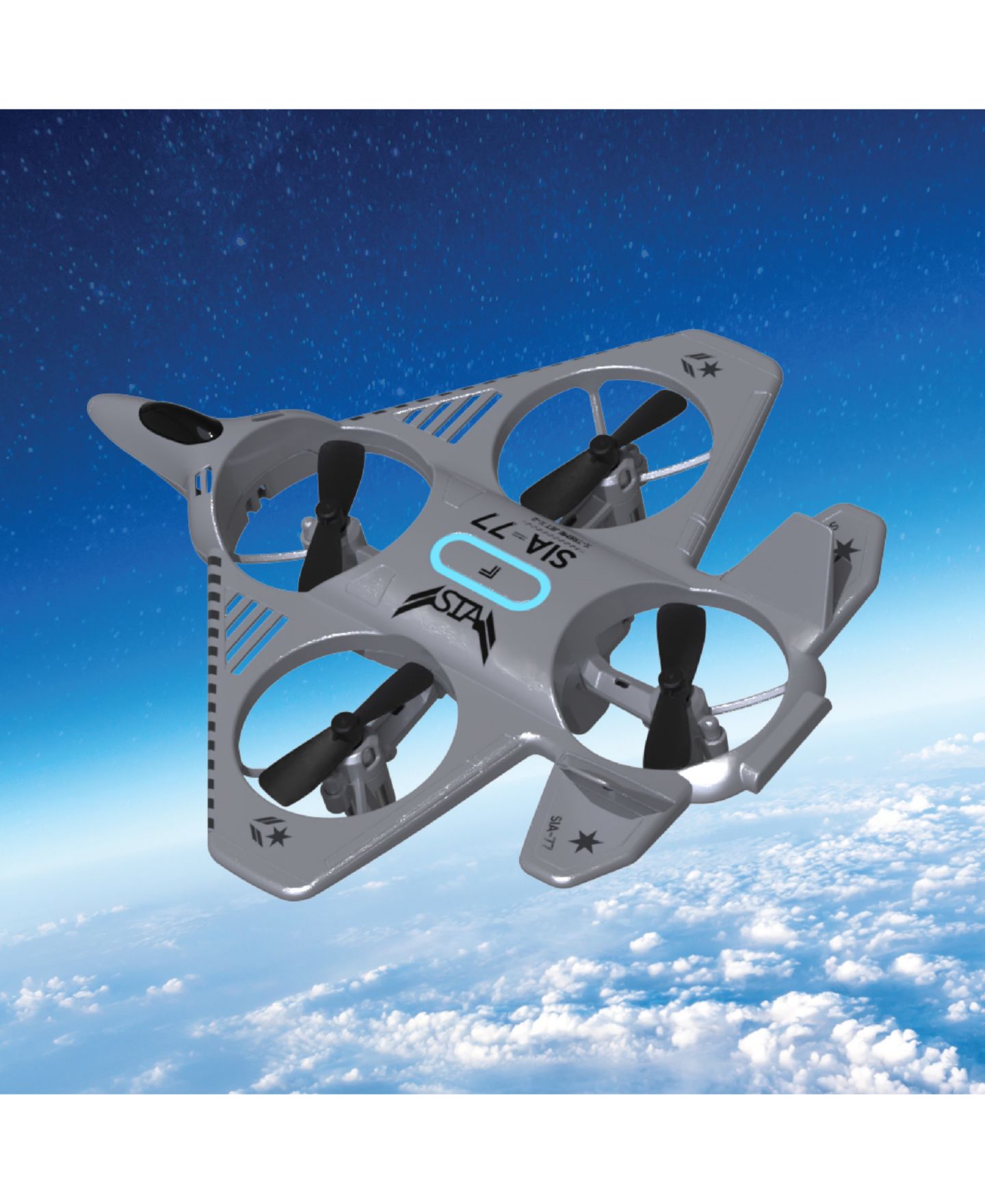 Детская игрушка Sharper Image X-Treme Jet X-2 Remote Control Rechargeable LED Drone — фото 2