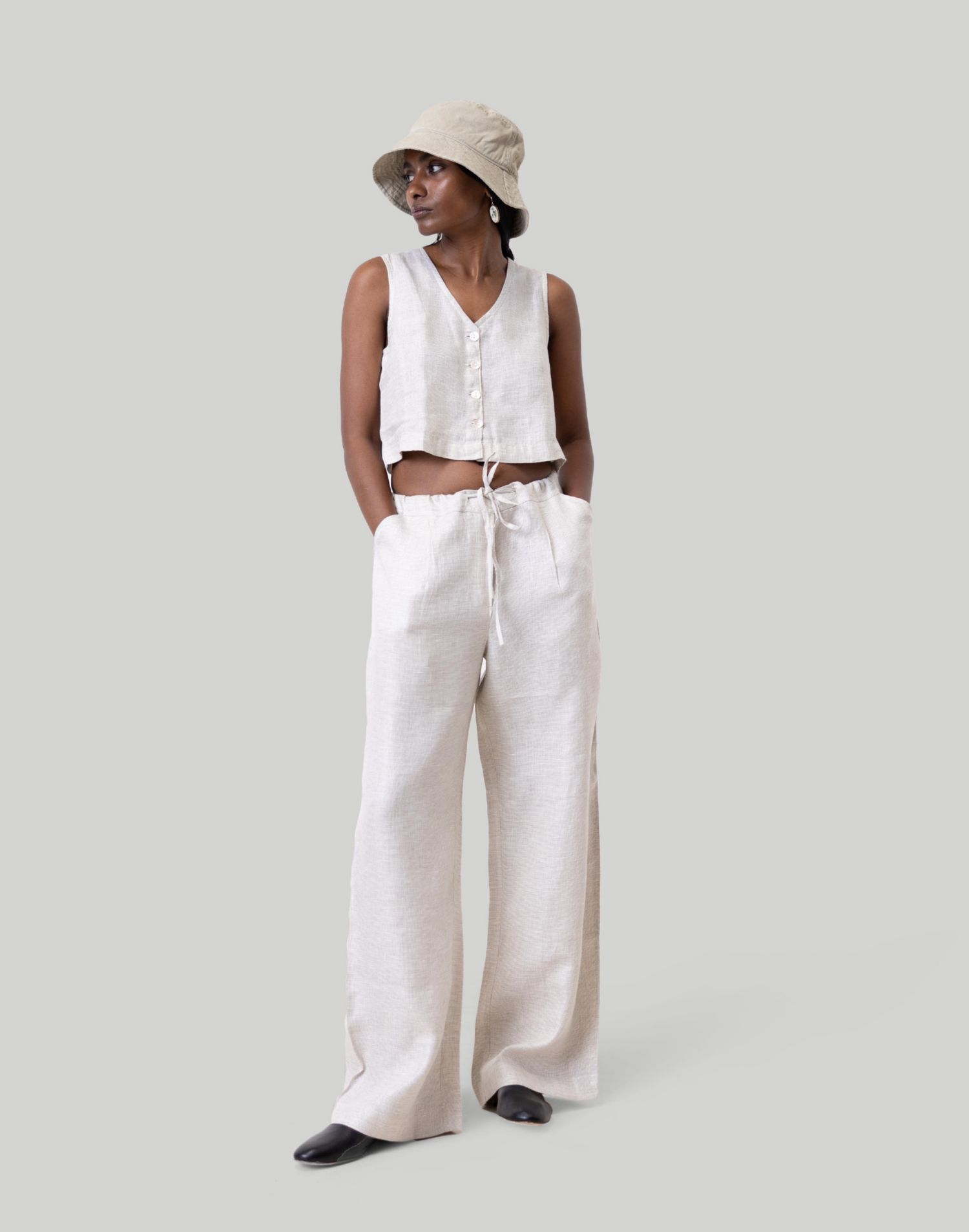 Women's Cropped vest shirt