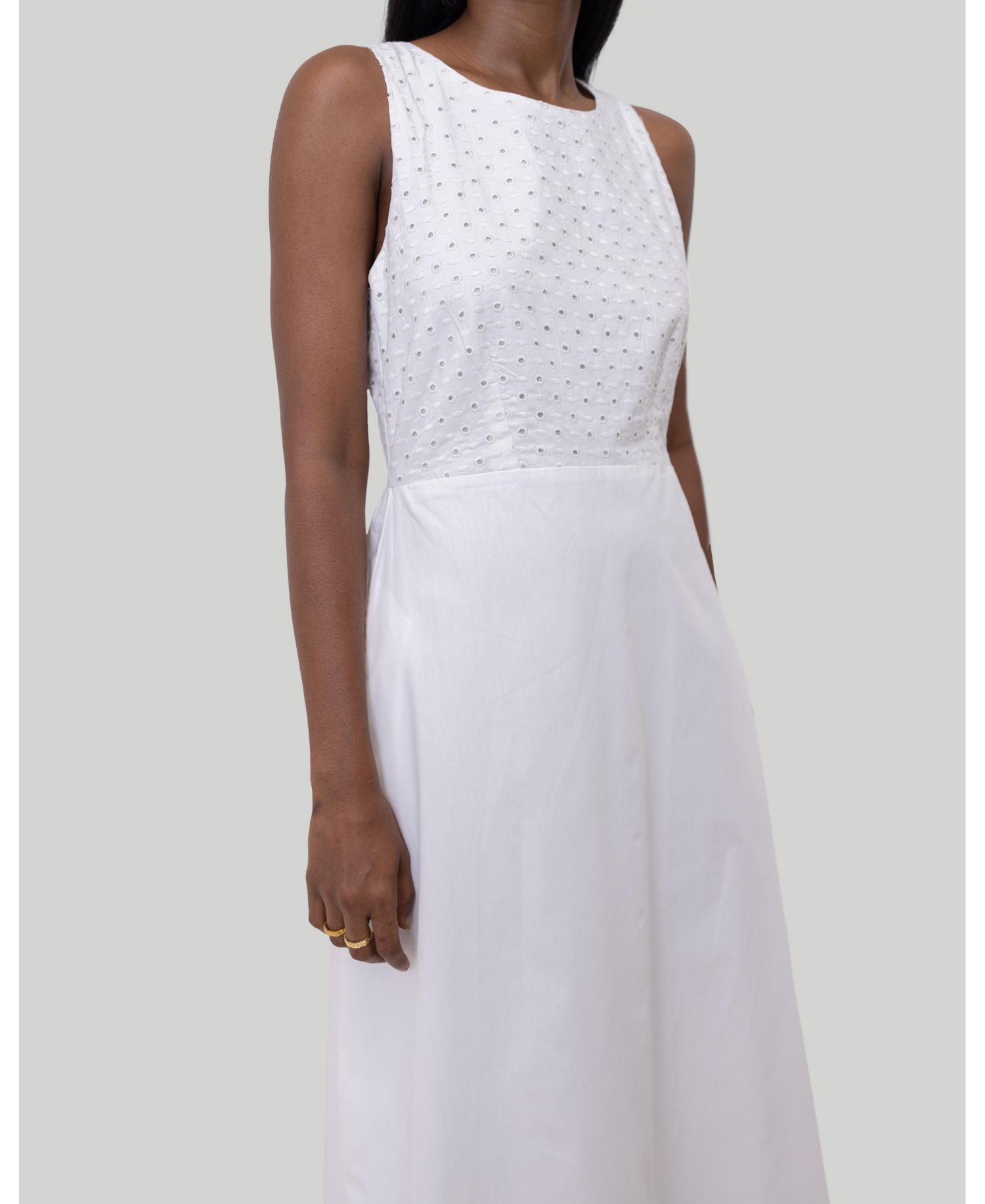 Women's Cross-back Midi Dress