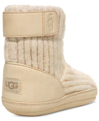UGG® Baby Skylar Slip-On Knit Booties - Macy's