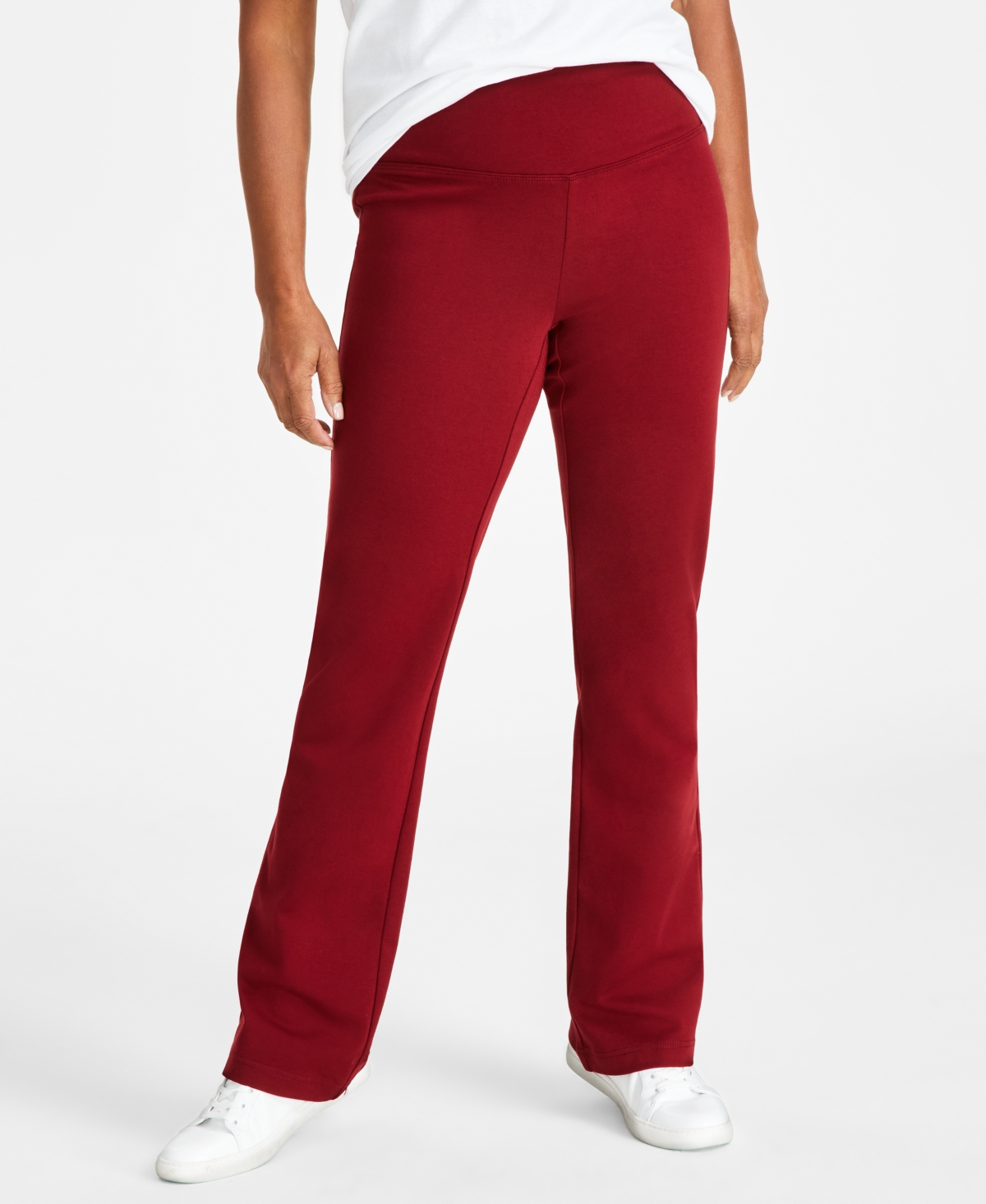Style & Co Petite Highrise Pullon Bootcut Ponte Pants, Created For