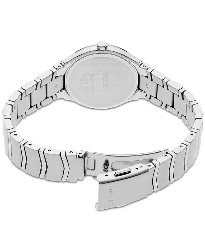 Seiko Women's Essentials Stainless Steel Bracelet Watch 30mm Macy's