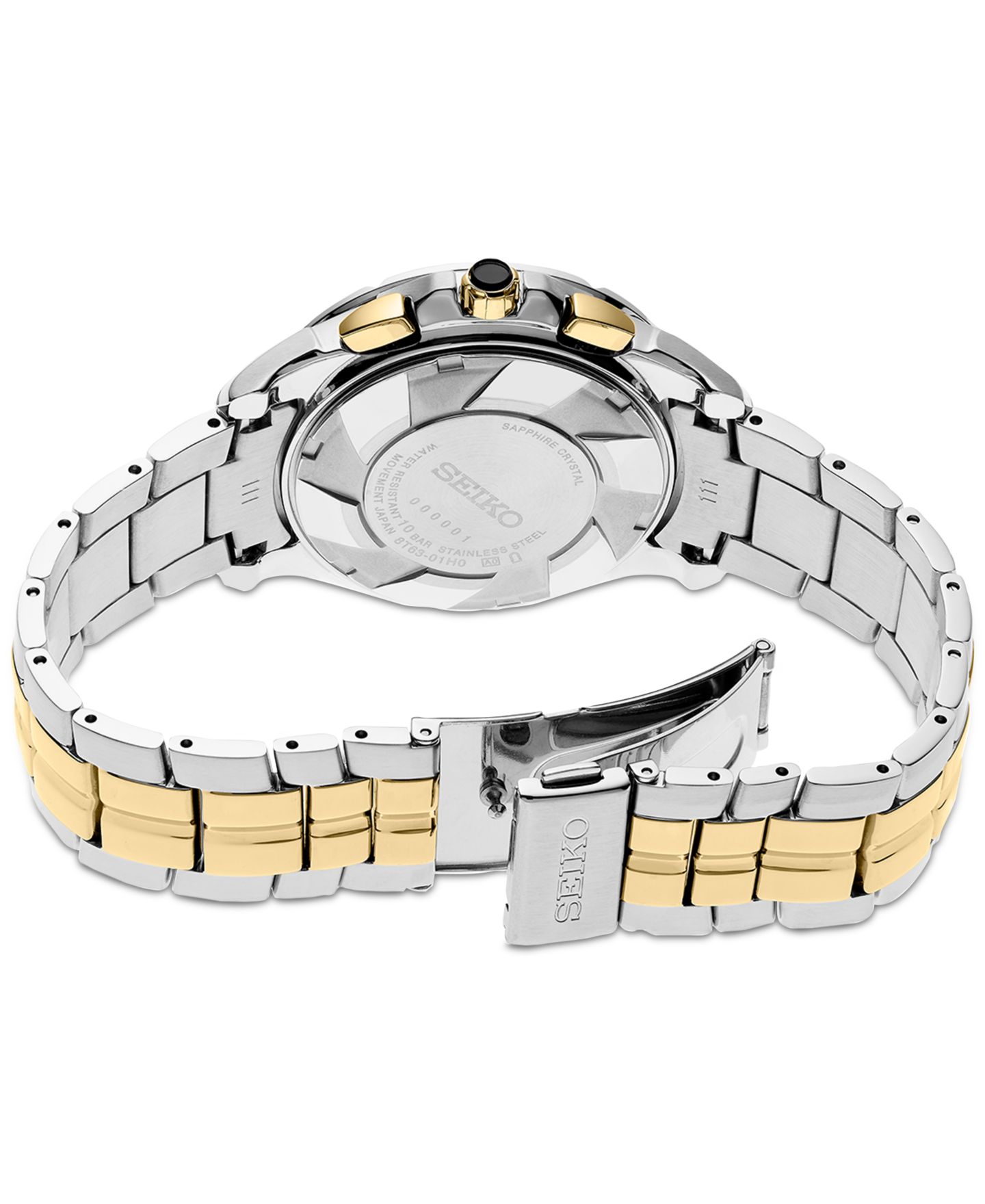 Мужские часы Seiko Chronograph Coutura Two-Tone Stainless Steel Bracelet Watch 42mm — фото 3