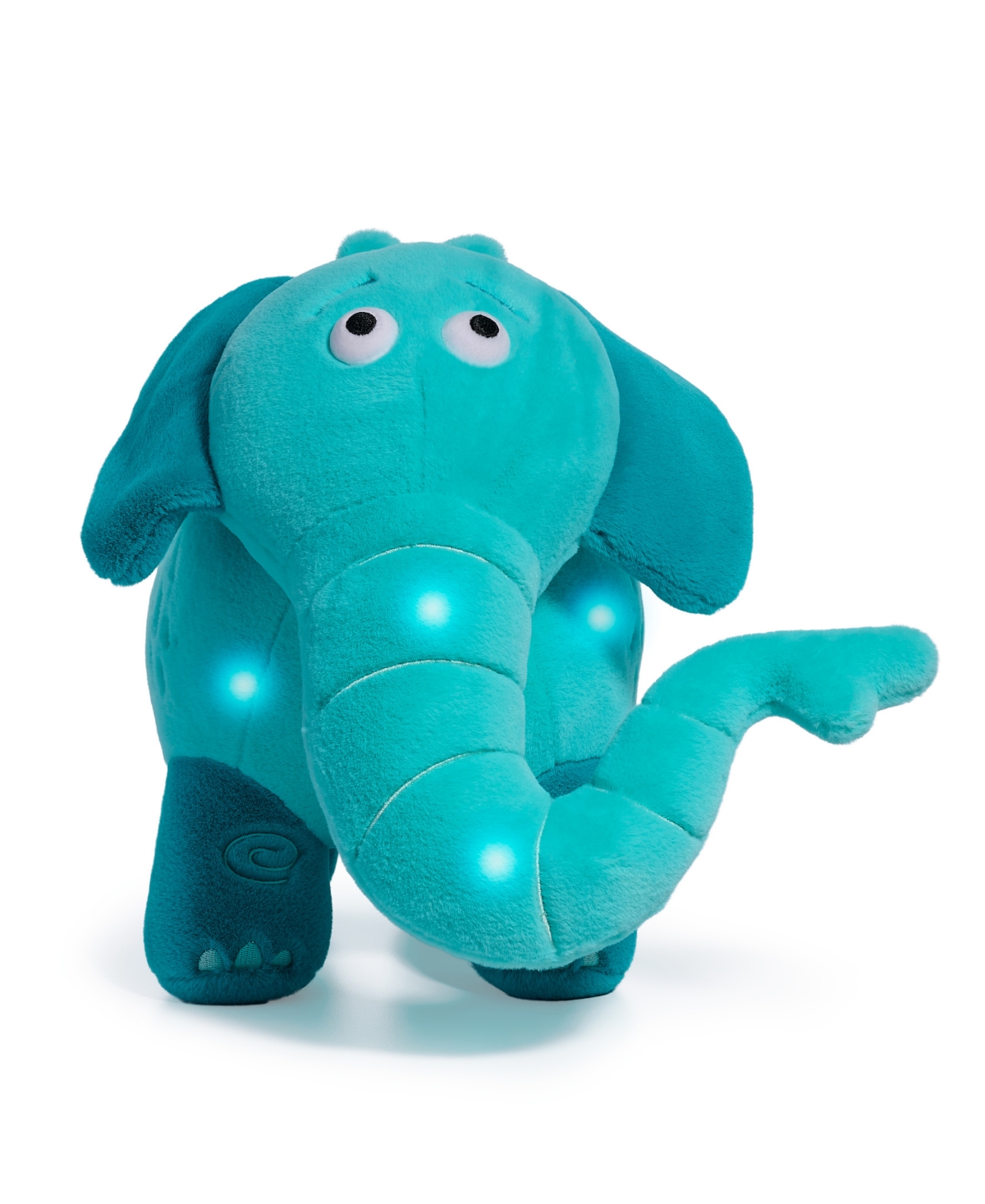 Shop Geoffrey's Toy Box 14" Toy Plush Led With Sound Elephant Buddies, Created For Macys In Turquoise,aqua