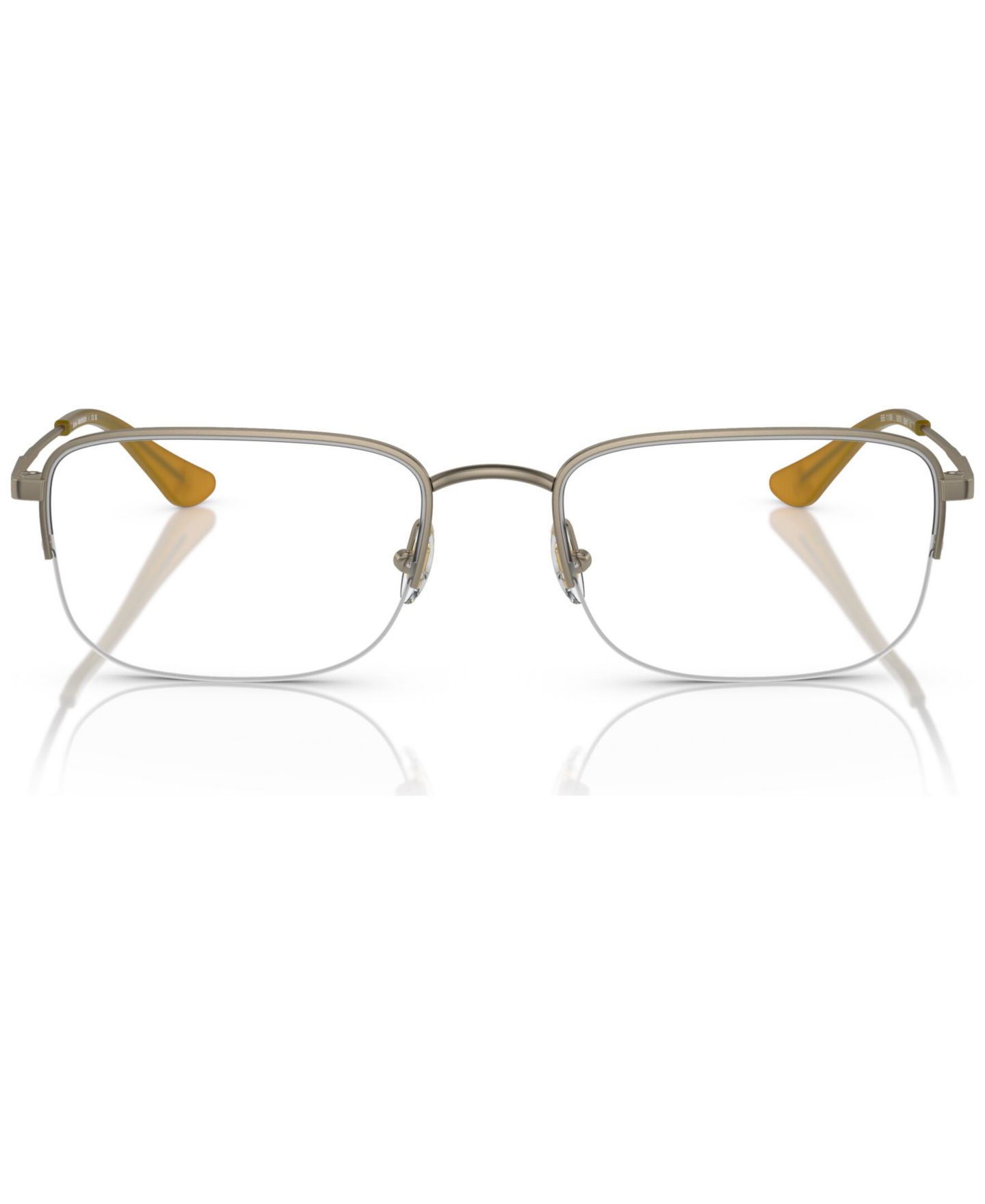 Мужские очки Brooks Brothers Man Rectangle Metal BB1109 0BB1109 Eyeglasses, цвет: Матовый золотой — фото 2