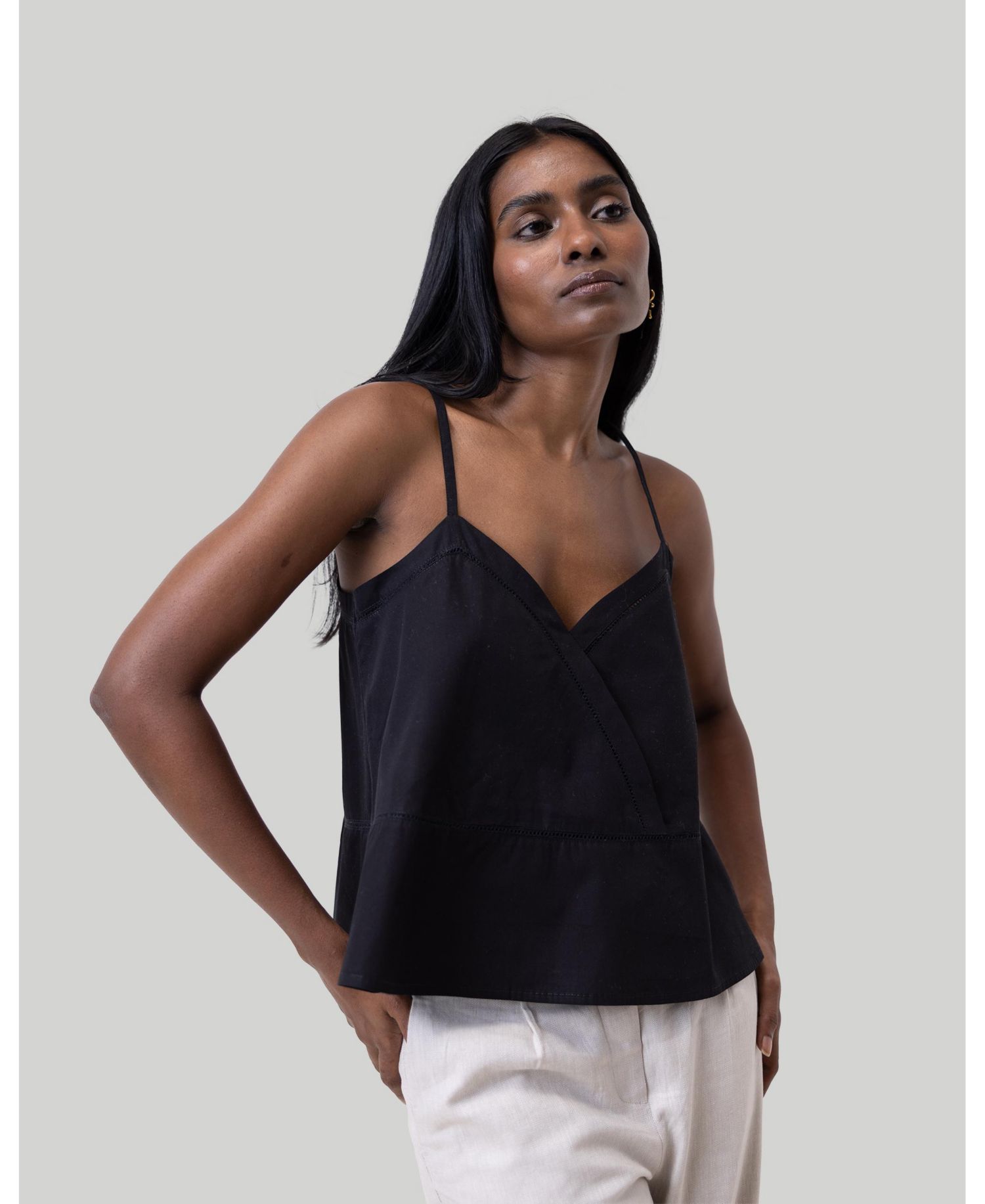 Women's V-neck Camisole with Lace