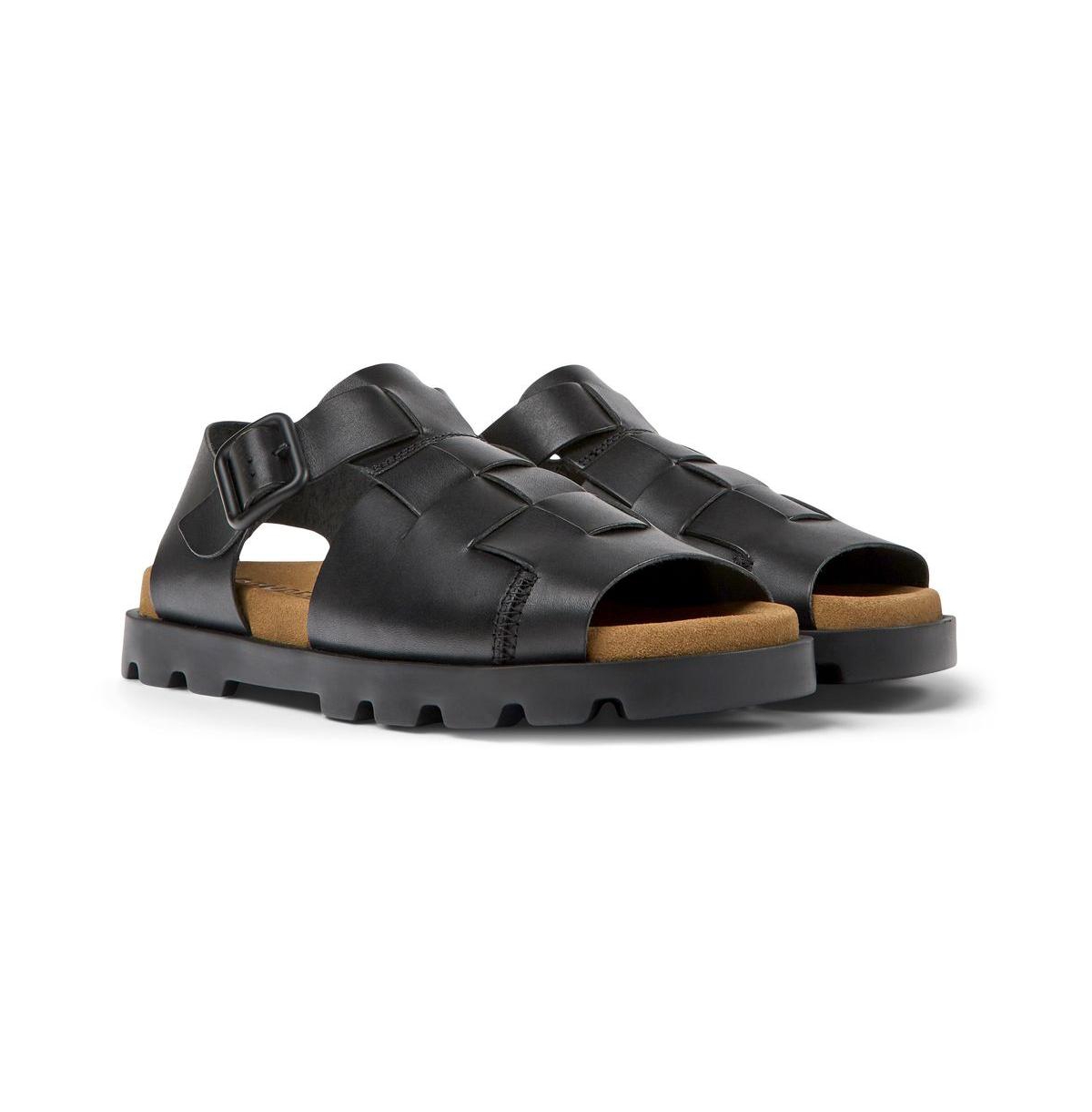 Camper Brutus Fisherman Sandal In Black