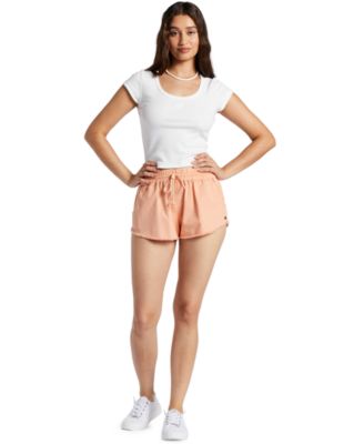 Roxy - Juniors' Scenic Route Cotton Distressed Woven Shorts