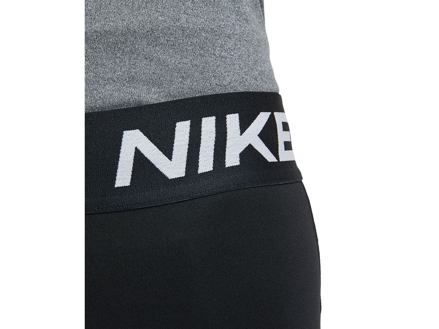 Шорты Nike Pro Elastic Waist 3" Shorts для девочек, цвет: Чёрный — фото 5