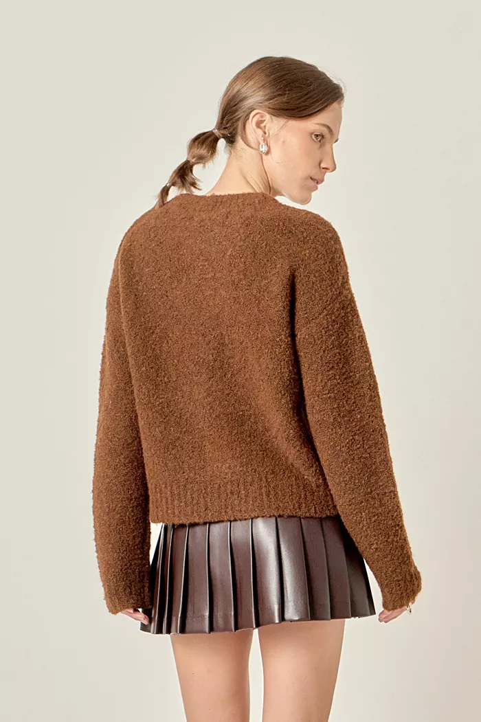 Women's Cozy Round neck Sweater - thumbnail 4