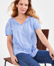Macys cotton blouses 2025
