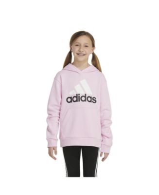 adidas Big Girls Long Sleeve Essential Sportswear Logo Hoodie Macy s