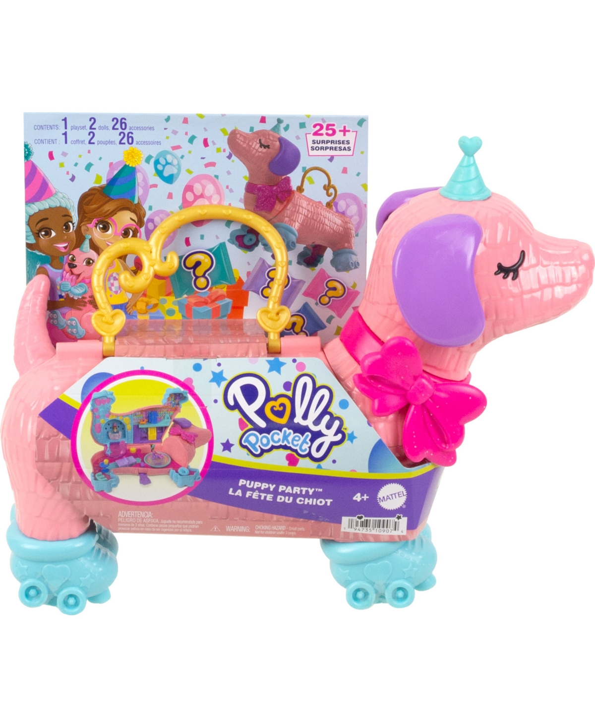 Shop Polly Pocket Dolls Puppy Party Playset In Multi-color