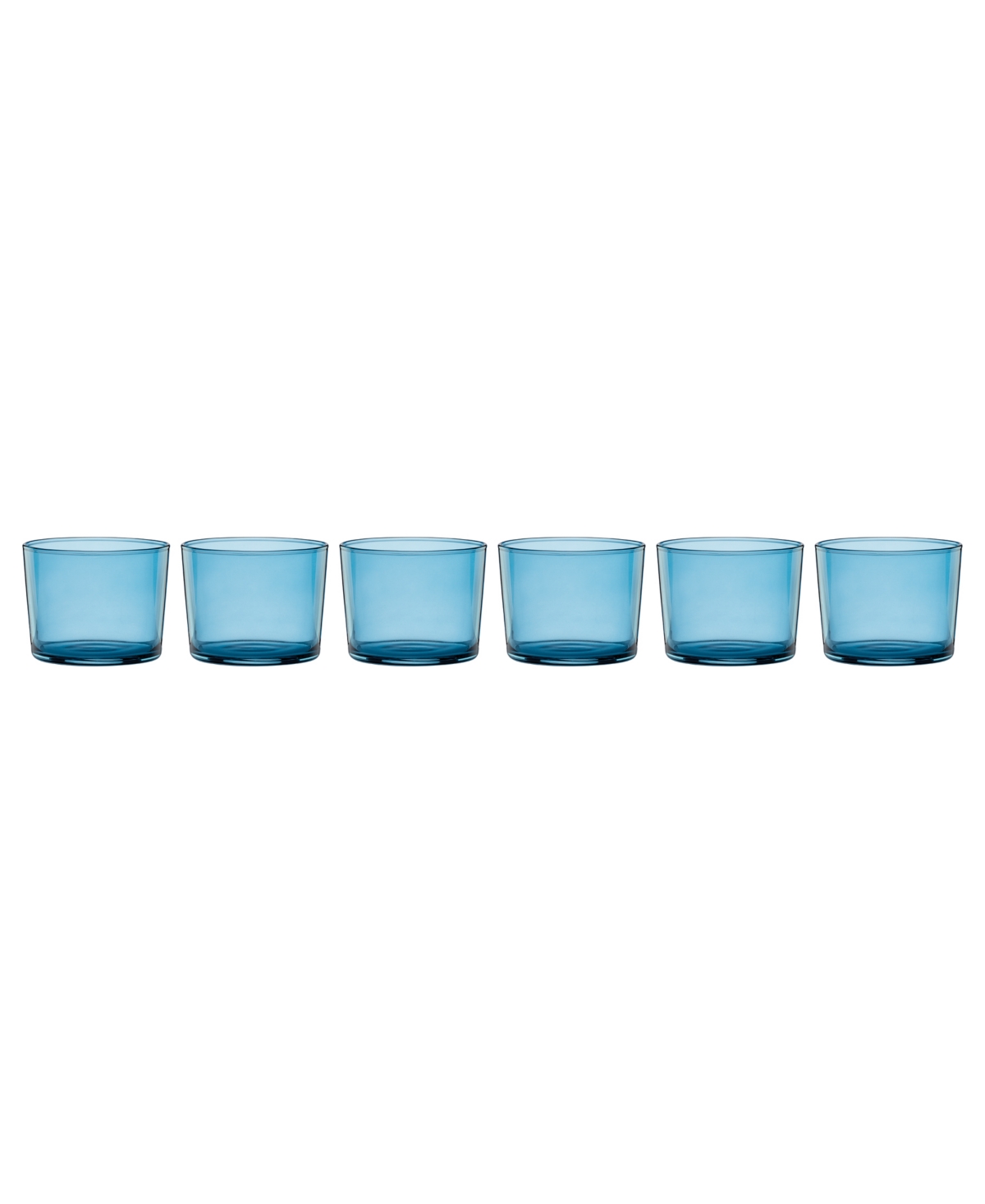 Oneida Stackables Short Glasses, Set Of 6 In Blue