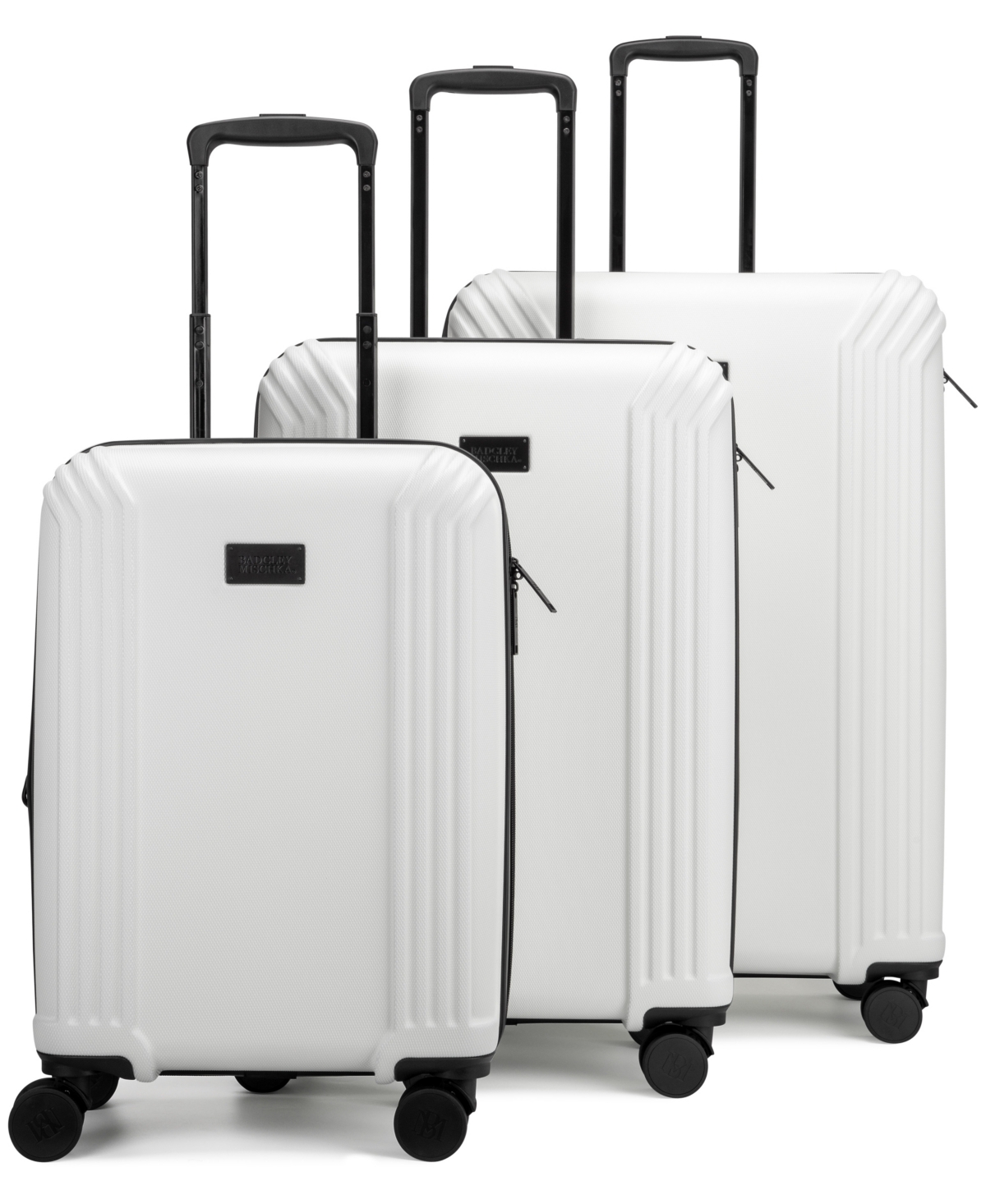 Evalyn 3 Piece Expandable Luggage Set - White
