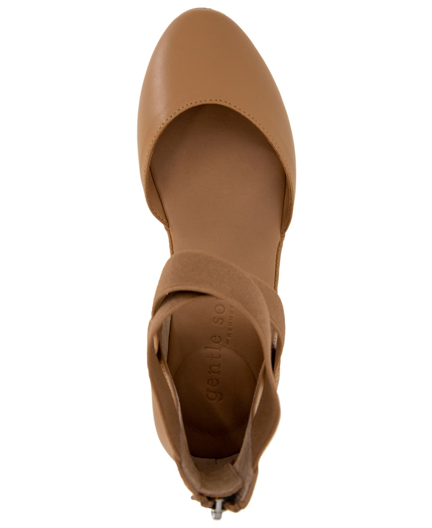 Женские сандалии Gentle Souls Noa Wedge Heel Sandal, цвет: Верблюжий кожаный — фото 4