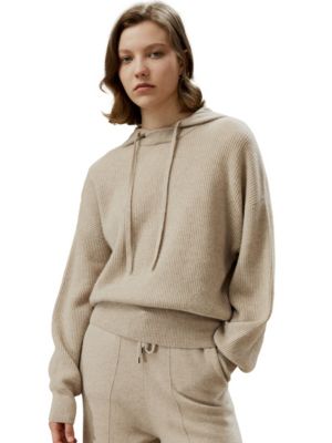Women's 100% Cashmere Detachable Hoodie