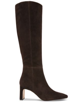 Sylvia Snip-Toe Knee-High Dress Boots, Regular & Wide Calf