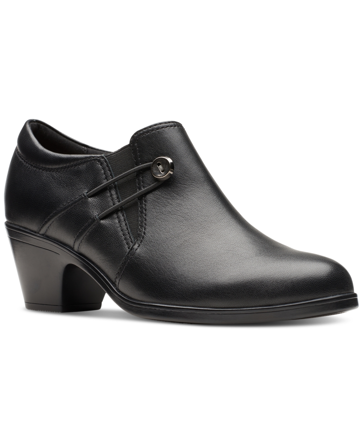 Shop Clarks Women's Emily 2 Erin Ankle Booties In Black Leather