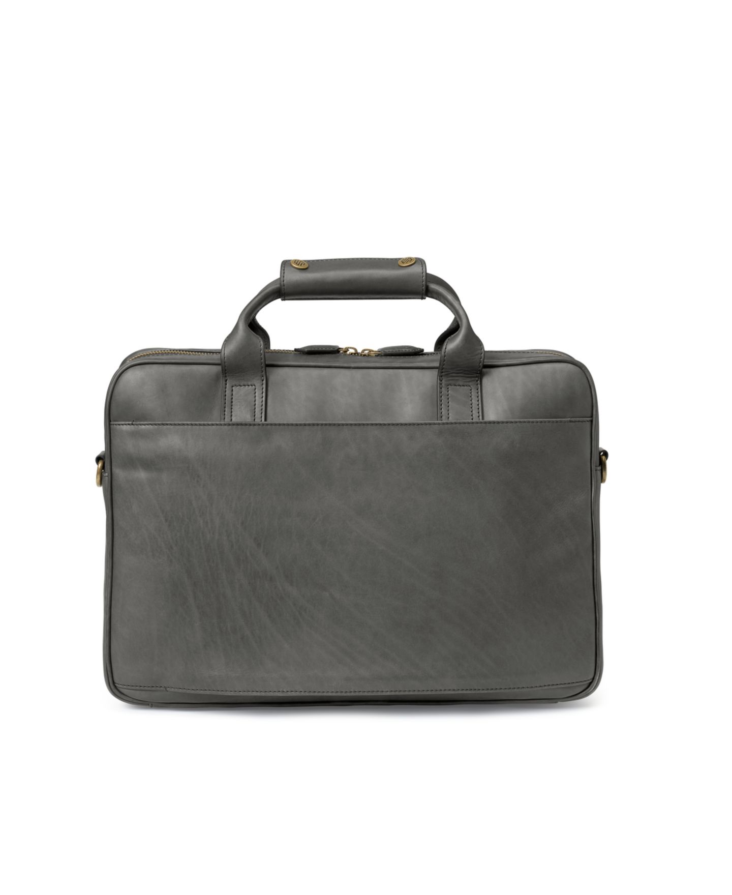 Мужская сумка Johnston & Murphy Rhodes Briefcase, цвет: Чёрный кожаный — фото 3