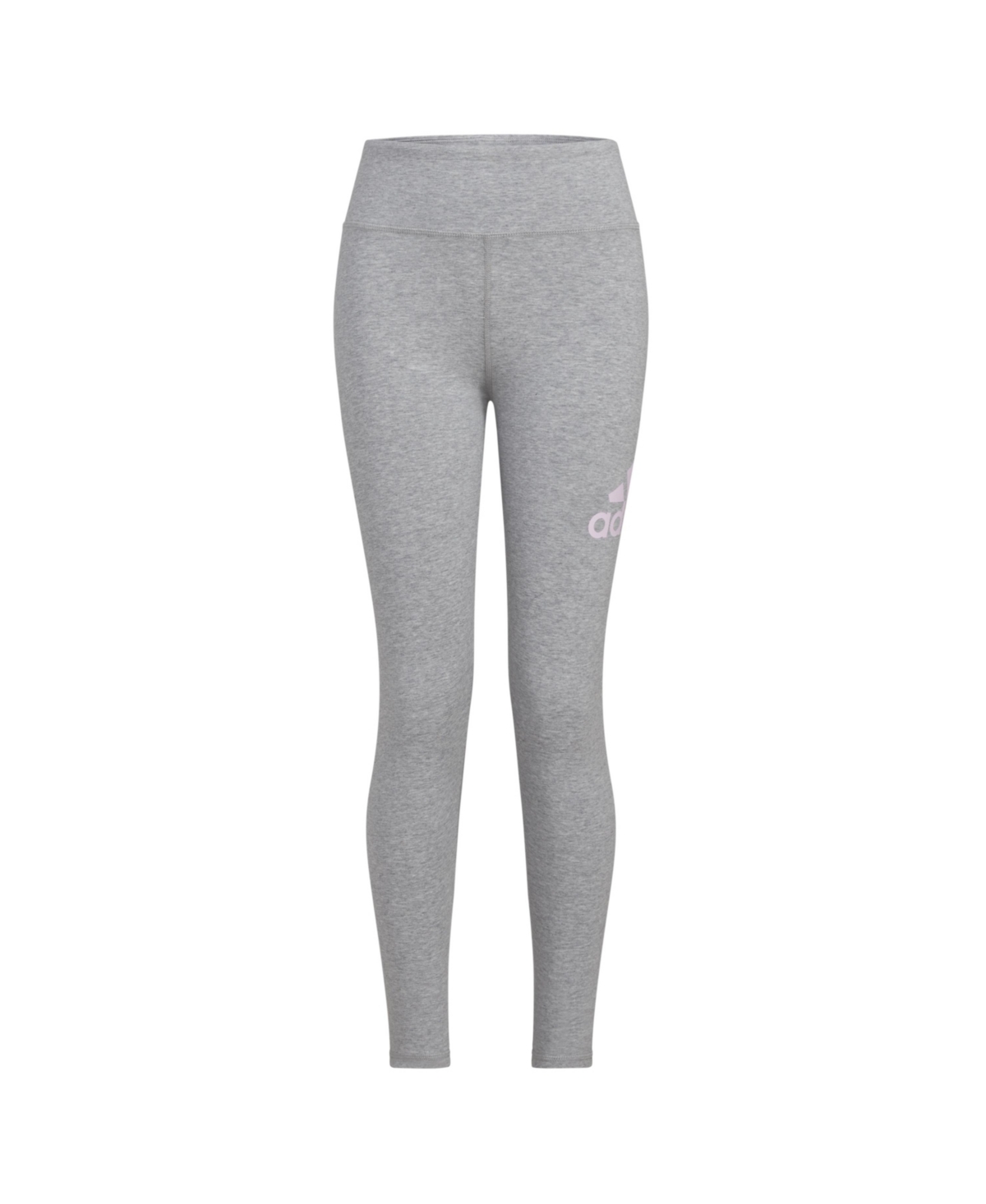 Shop Adidas Originals Little Girls Essential Sportswear Logo Leggings In Medium Gray Heather