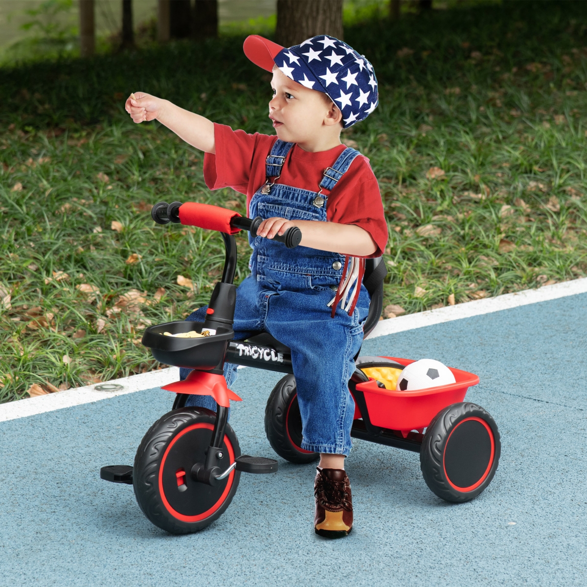 Qaba Tricycle for Kids Age 2-5, Toddler Bike for Children,
