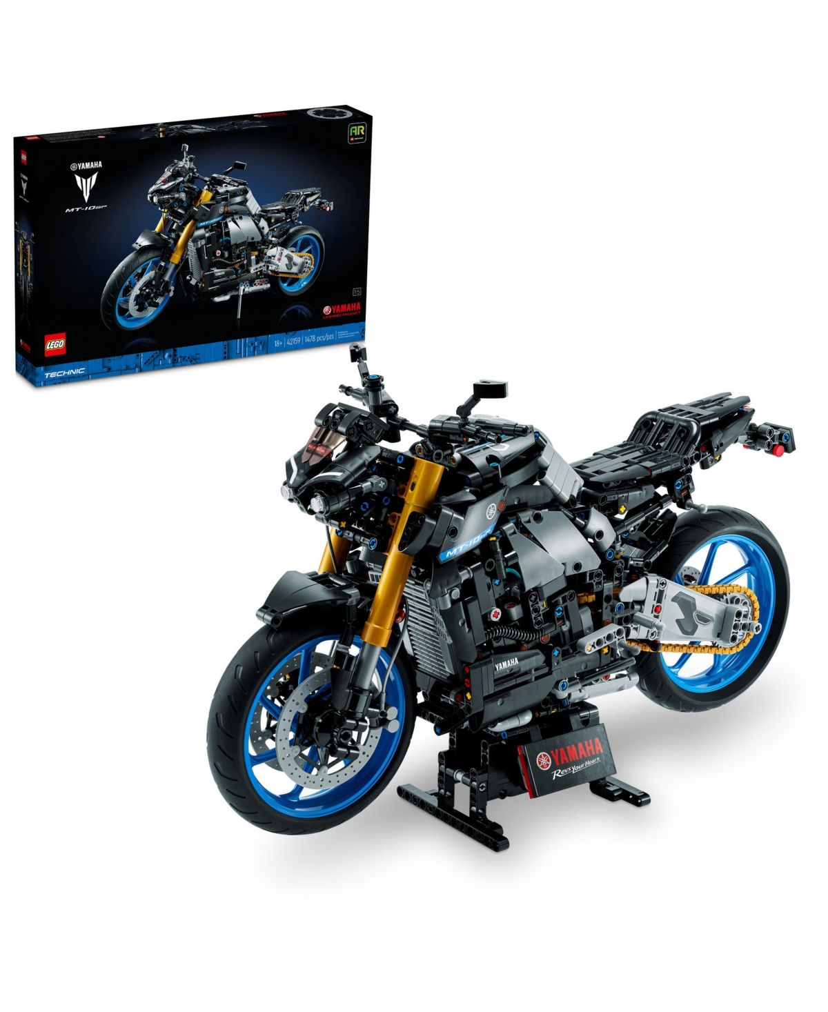 Lego Technic Yamaha Mt-10 Sp 42159, Building Kit For Adults 1,478 Pieces In Multicolor