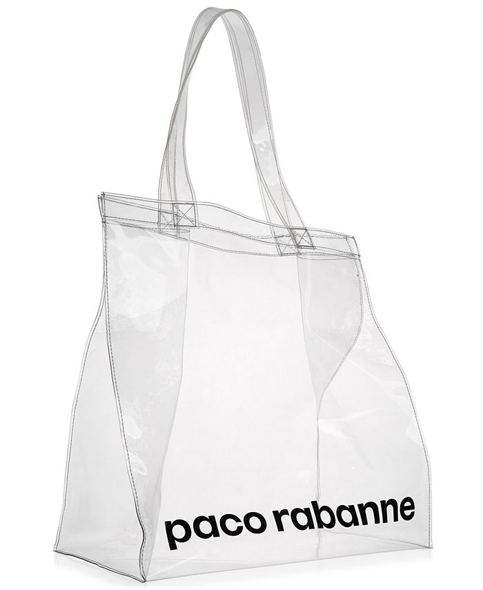 Paco Rabanne large logo tote bag Black